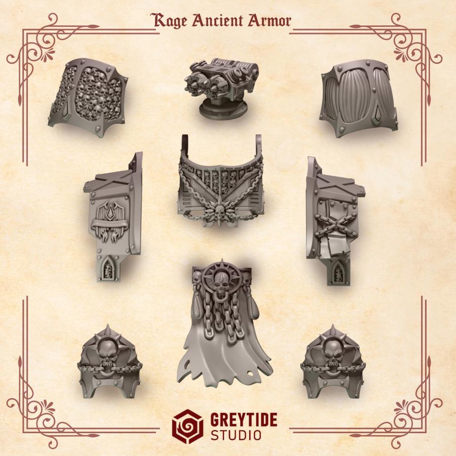 Crimson Lords Rage Ancient Armor Pack