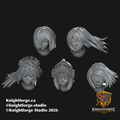 Anime Head Pack 1 - Battle Nun Waifus